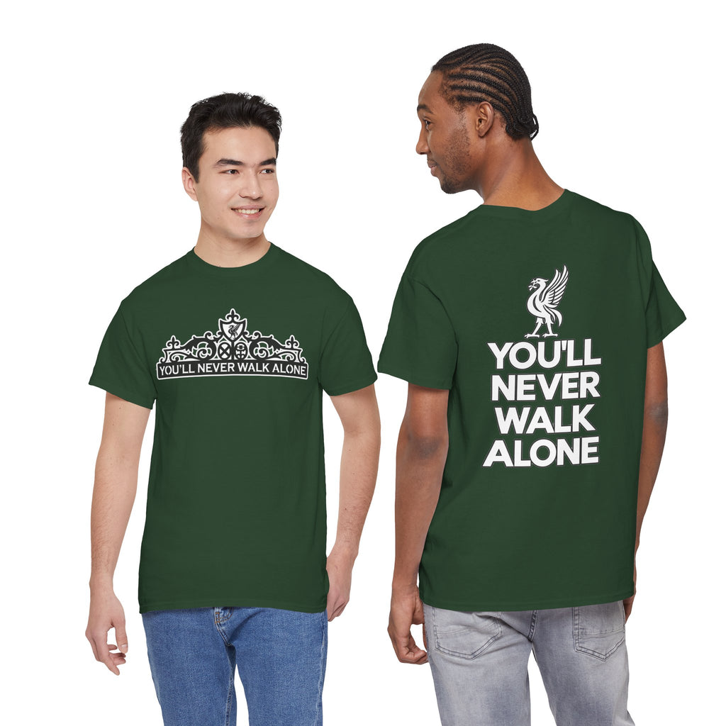 You'll Never Walk Alone T‑Shirt — Liverpool FC Crest Cotton Tee