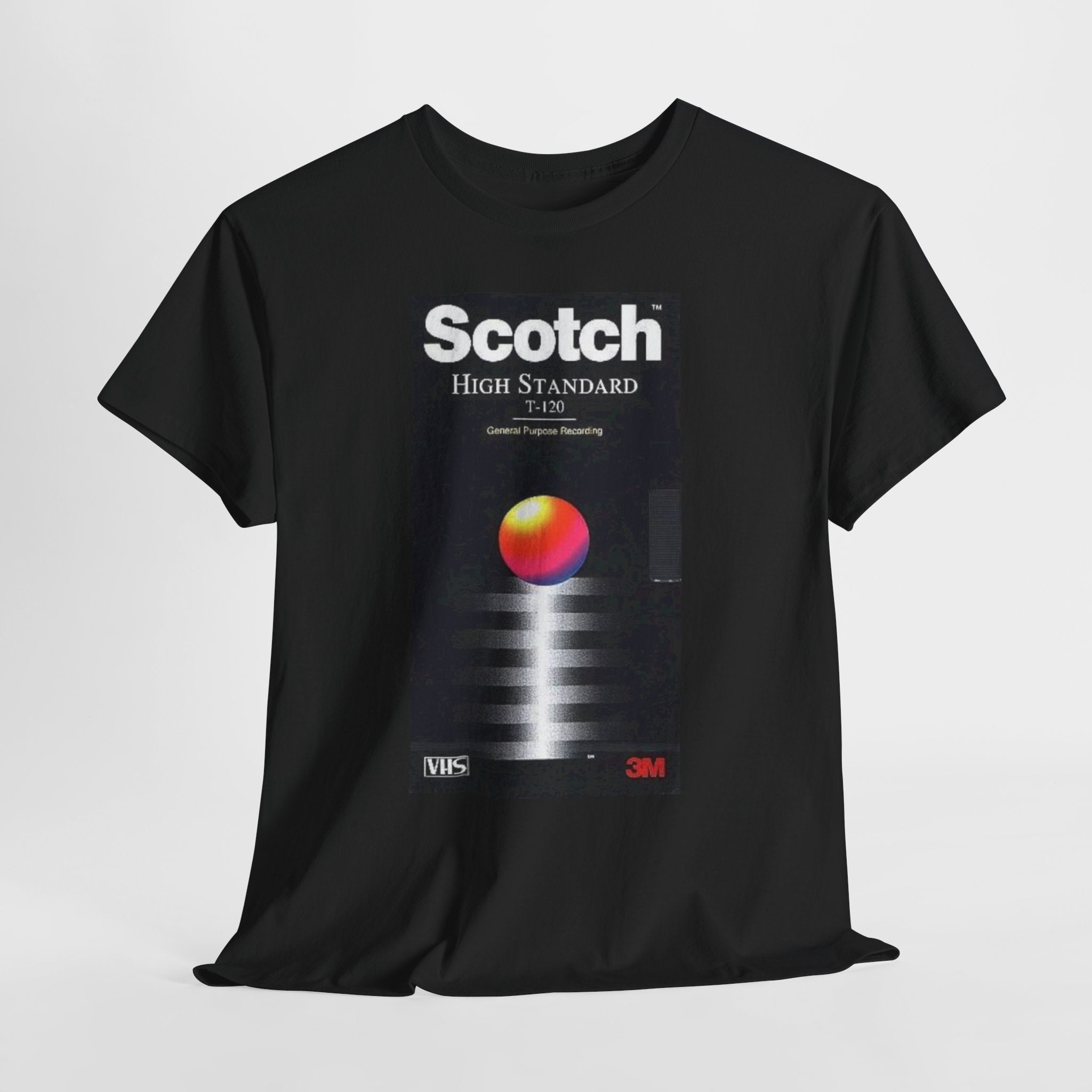 Retro 'Scotch High Standard' Graphic Tee – Vintage VHS Cassette Design