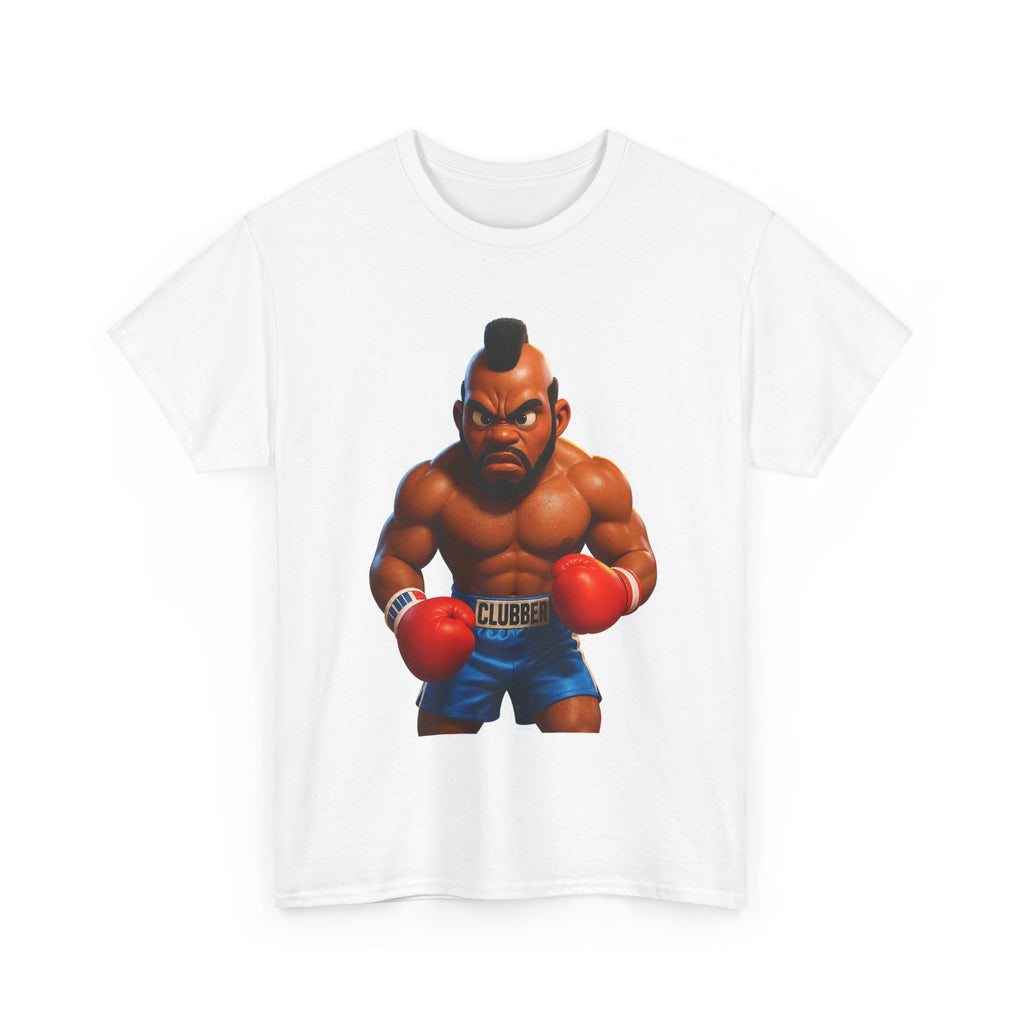 MR T Clubber Lang Boxer Character Tee — Tough Guy Cartoon Boxing T-Shirt