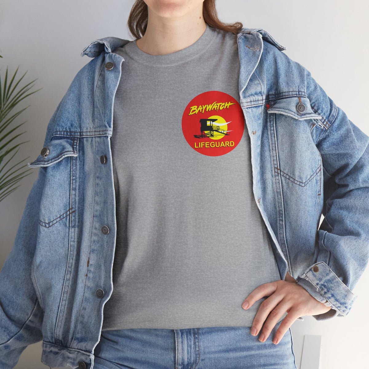 Baywatch Lifeguard Graphic Cotton T-Shirt
