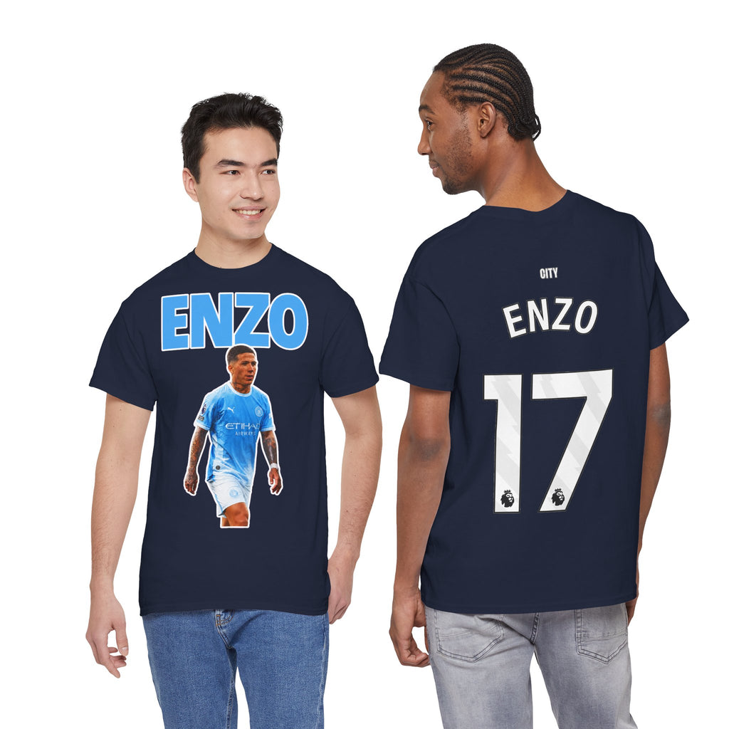 Enzo Fernandez Manchester City Inspired Cotton T-Shirt