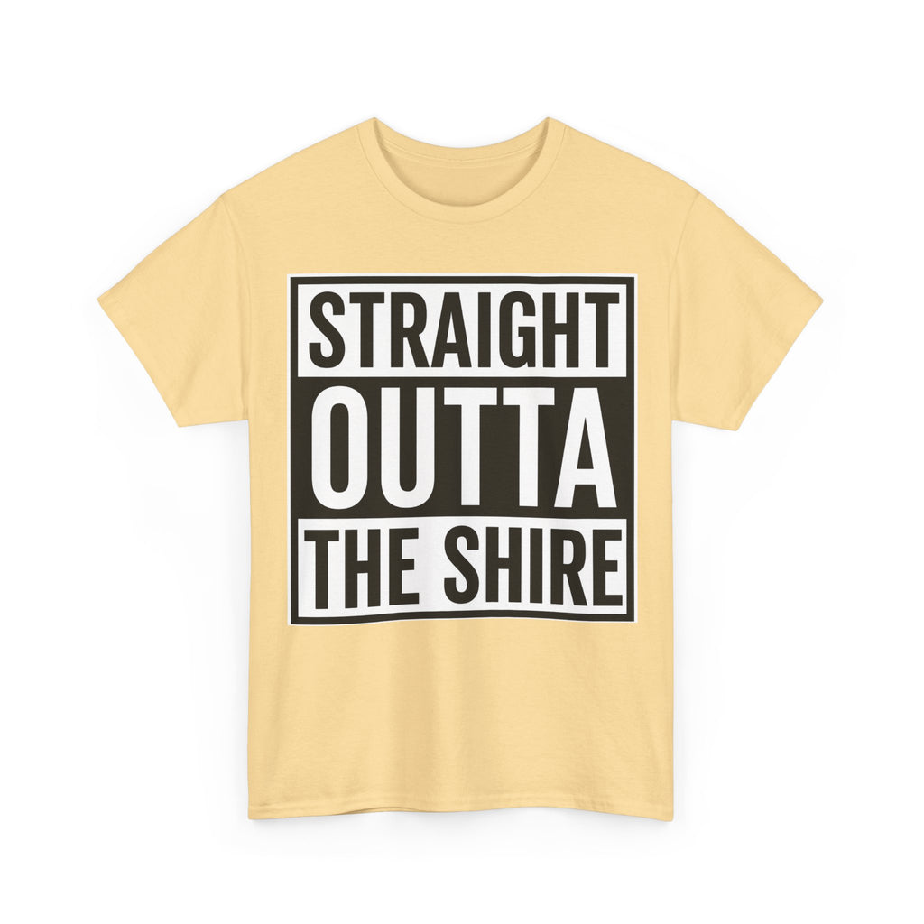 T-Shirt — "Straight Outta The Shire" Funny Hobbit Travel Tee