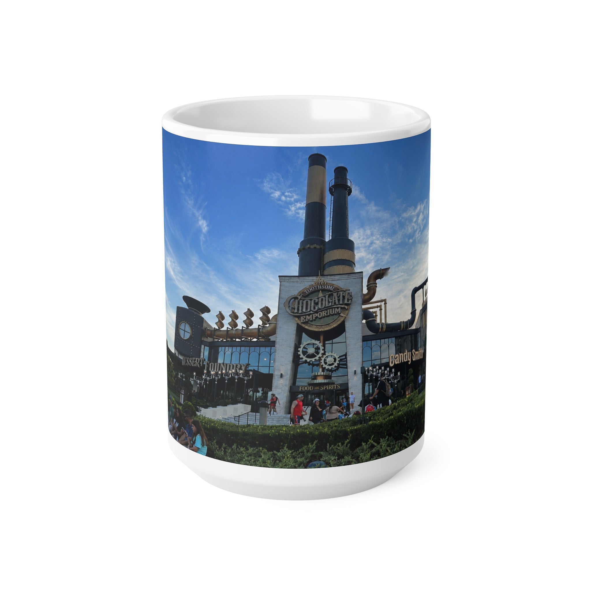 Toothsome Chocolate Emporium Mug – Retro Ride Entrance Photo Coffee Cup (11oz, 15oz)