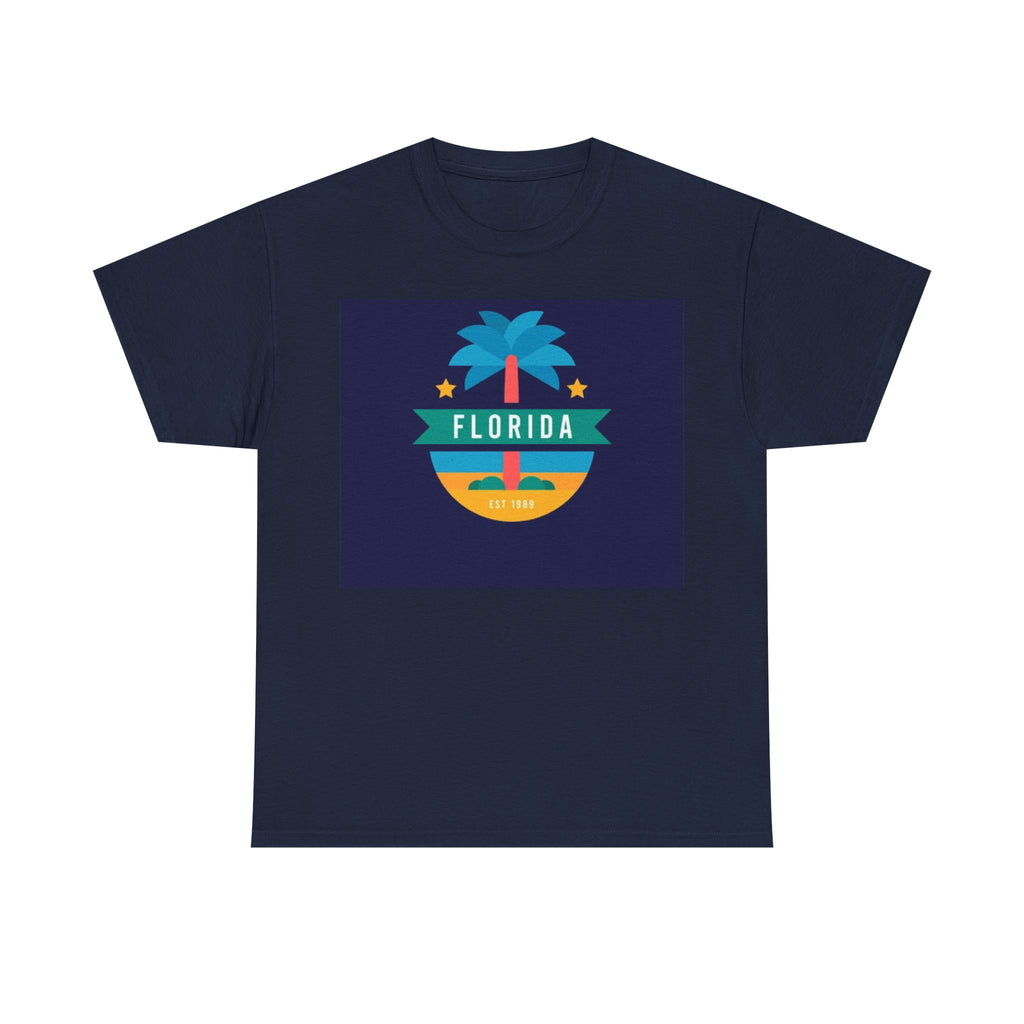 Florida Palm Retro T-Shirt — Sunset Beach Vacation Tee