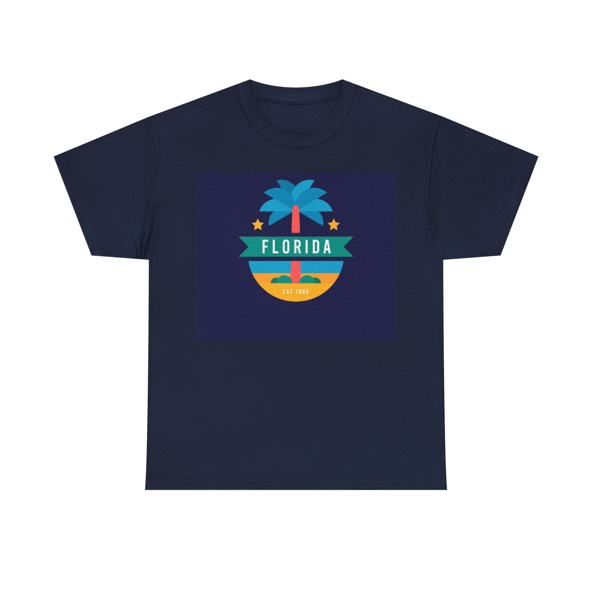 Florida Palm Retro T-Shirt — Sunset Beach Vacation Tee