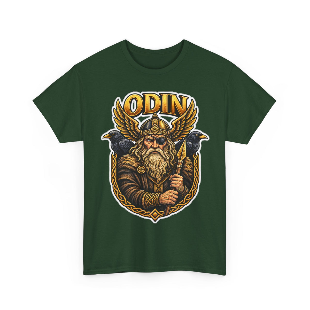 Odin Viking Cotton T-Shirt — Norse God Graphic Tee