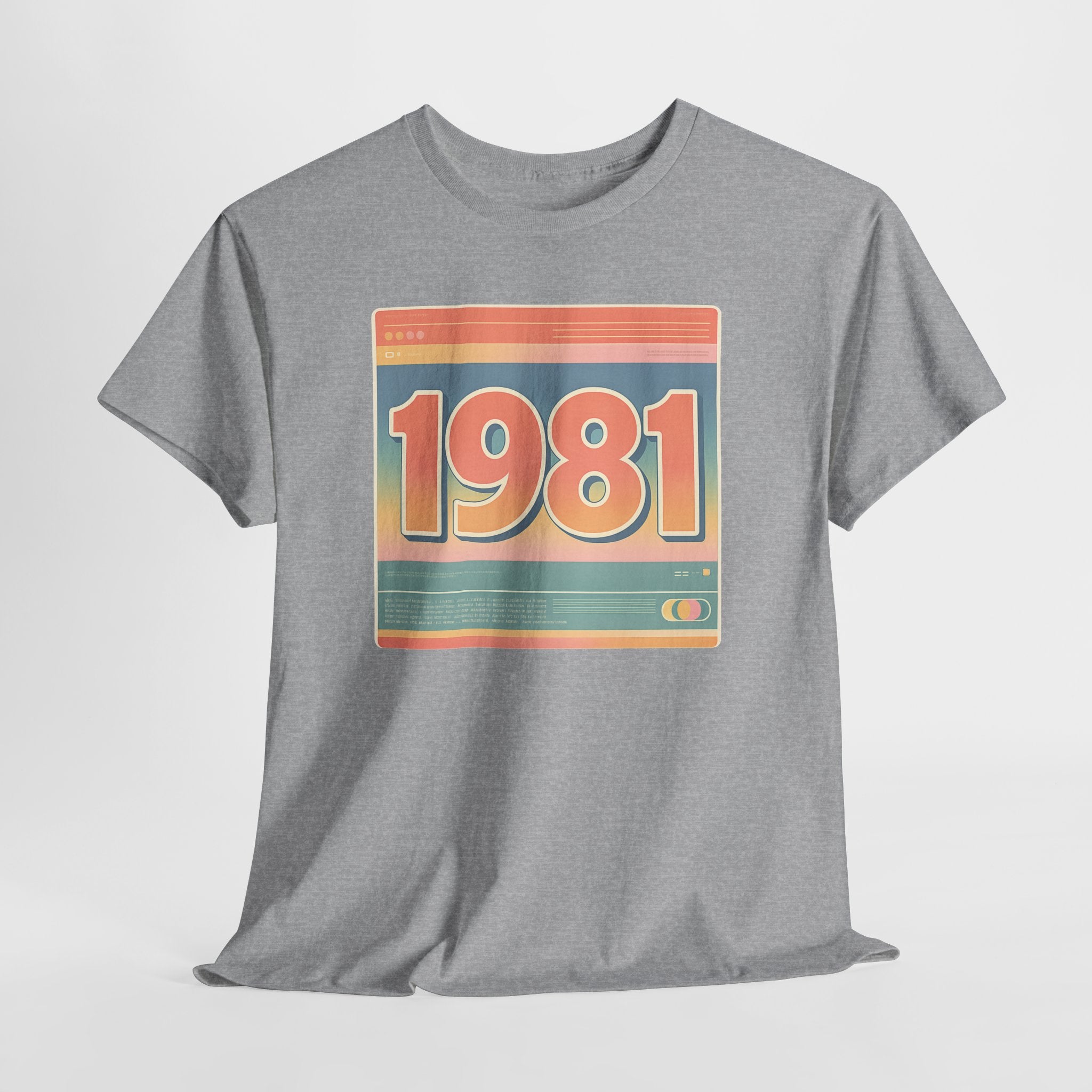 Vintage 1981 Retro Tee — 40th Birthday Gift Shirt