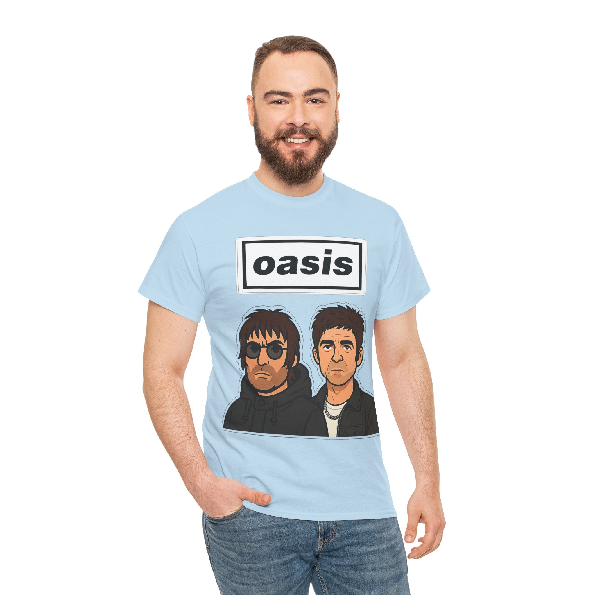 Oasis Inspired Unofficial Band Logo Tee — 'oasis' Graphic T-Shirt