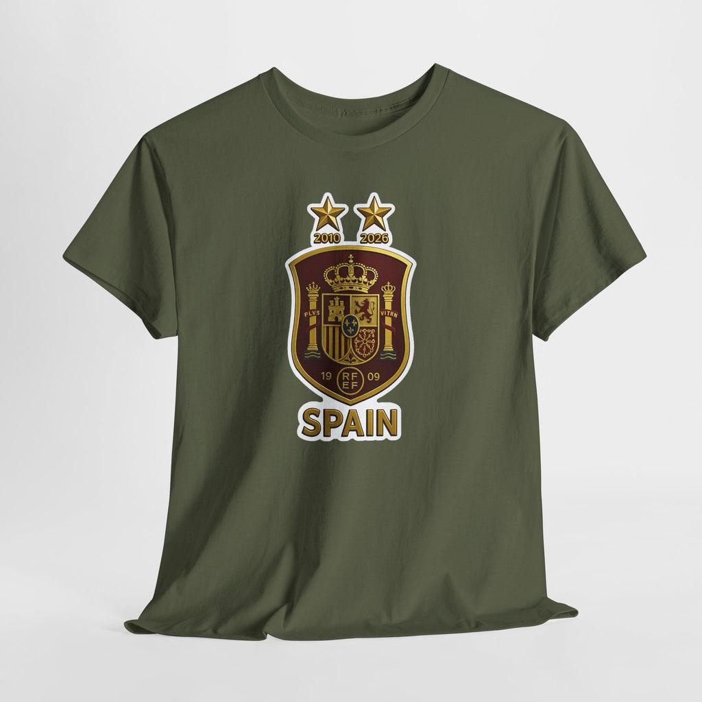 Spain Crest T-Shirt — Vintage Spanish Soccer Shield Tee