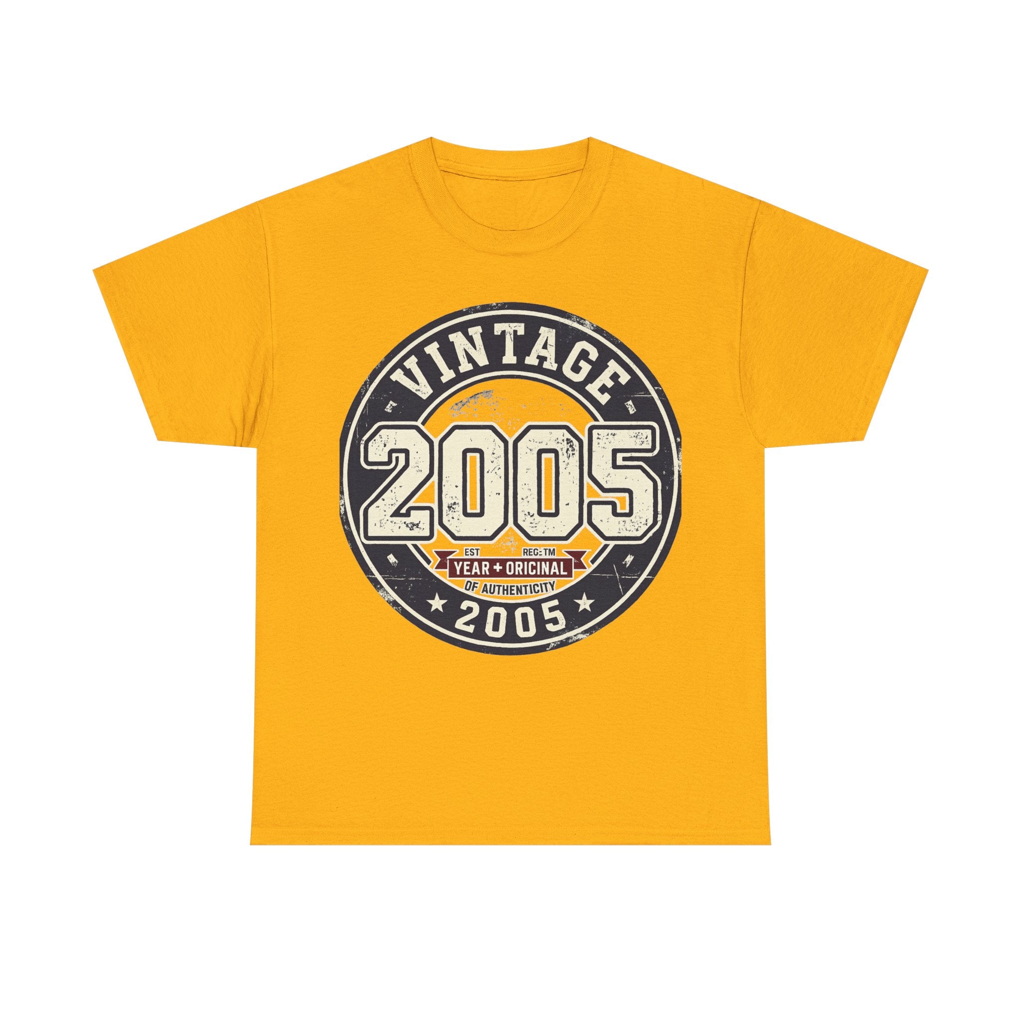 Vintage 2005 T-Shirt — Retro Birth Year Graphic Tee