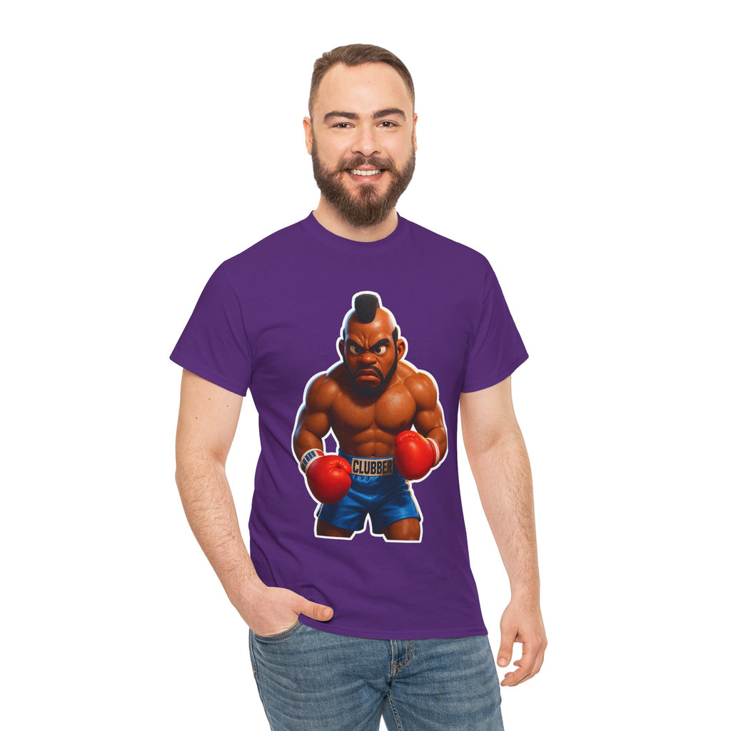 MR T Clubber Lang Boxer Character Tee — Tough Guy Cartoon Boxing T-Shirt