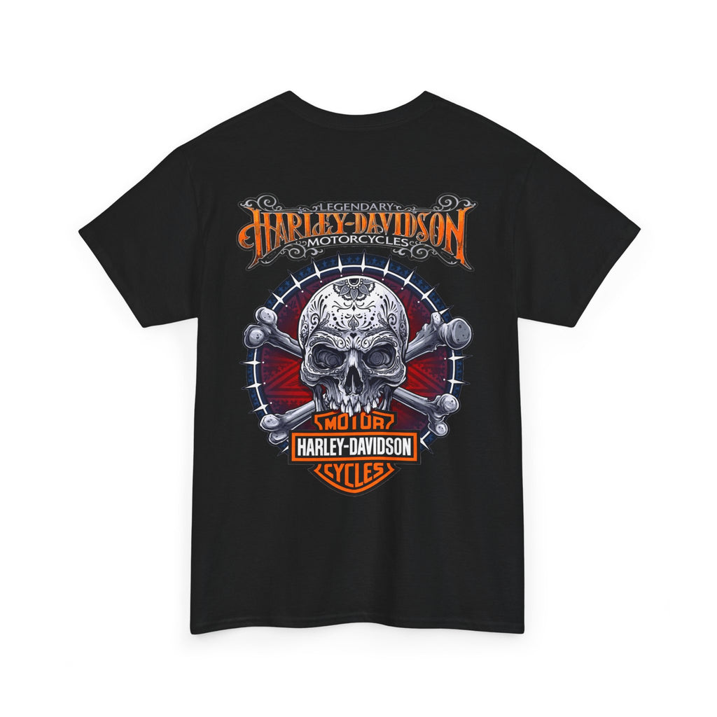 Harley-Davidson Skull Logo Cotton T‑Shirt