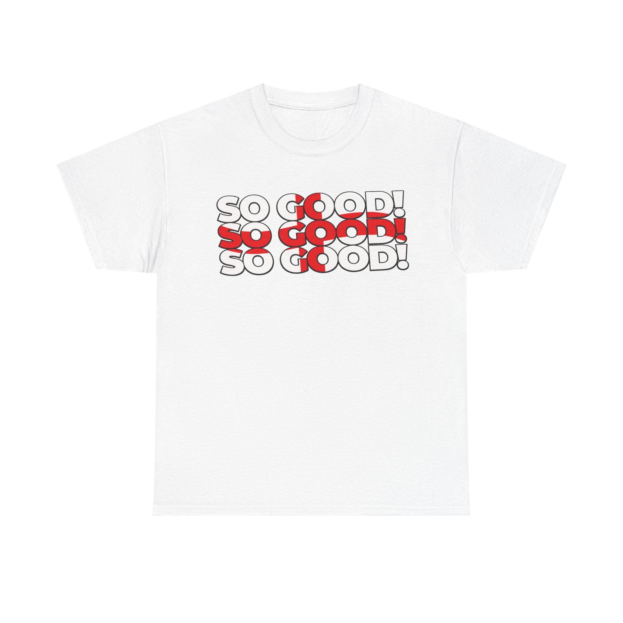So Good! Retro Text Tee — Graphic White T-Shirt