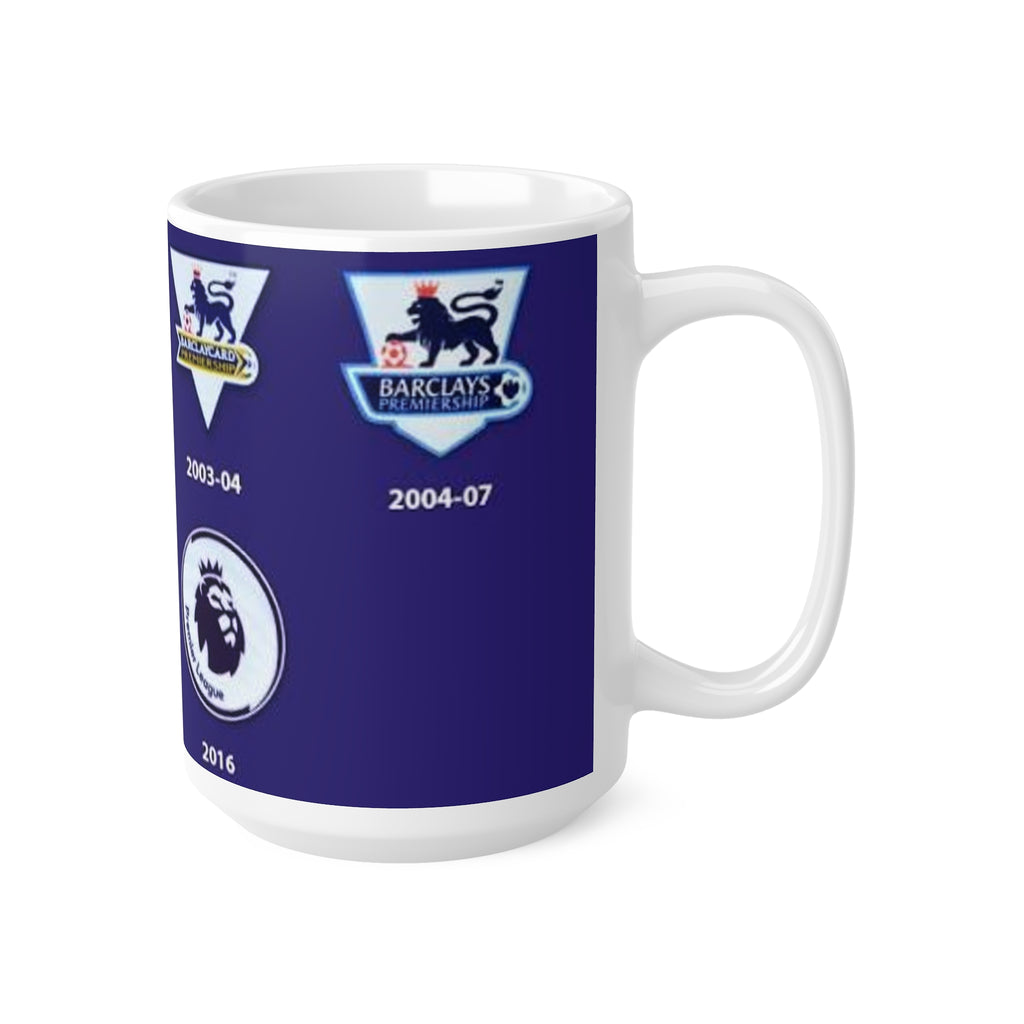 Premier League Sleeve Badges History Ceramic Coffee Cups, 11oz, 15oz