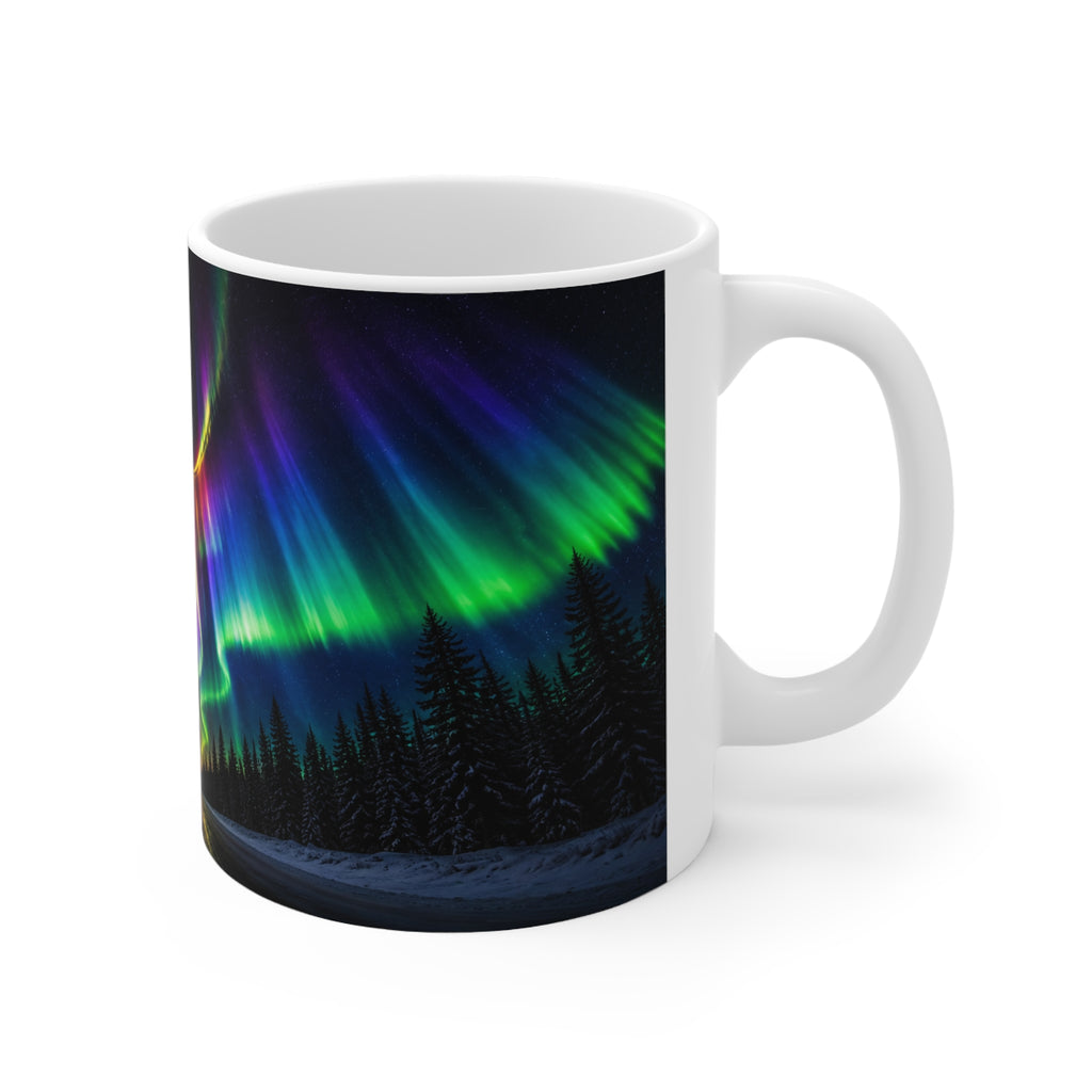 Aurora Borealis Coffee Mug — Northern Lights Ceramic Mug (11oz/15oz)
