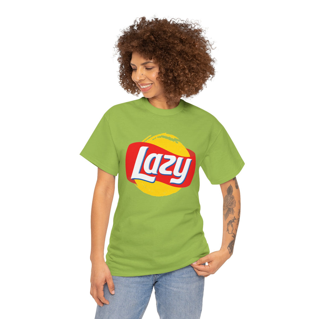 Lazy Logo T‑Shirt — Retro Snack-Inspired Graphic Tee
