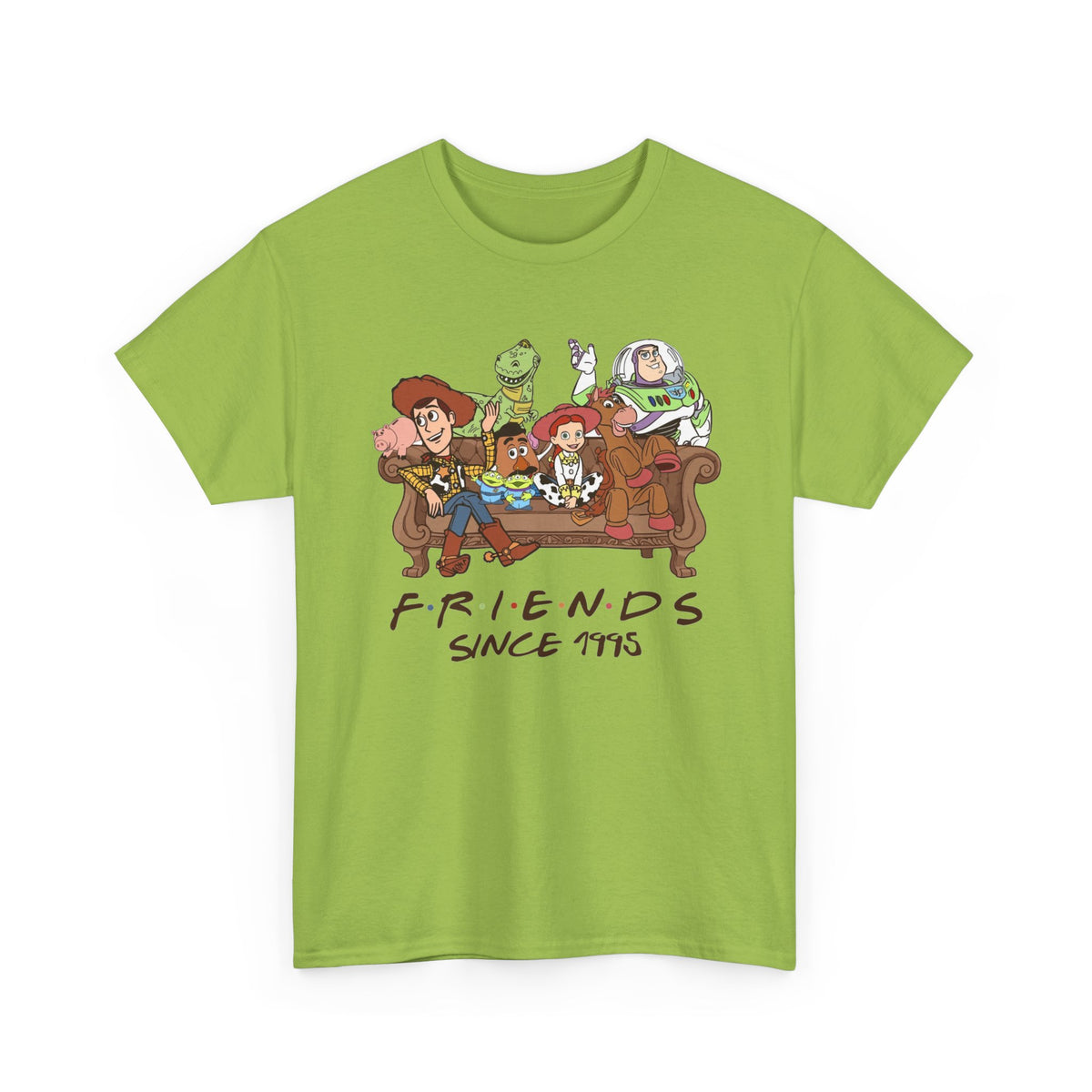 Toy Friends Since 1995 T-Shirt — Retro Cartoon Crew Cotton Tee