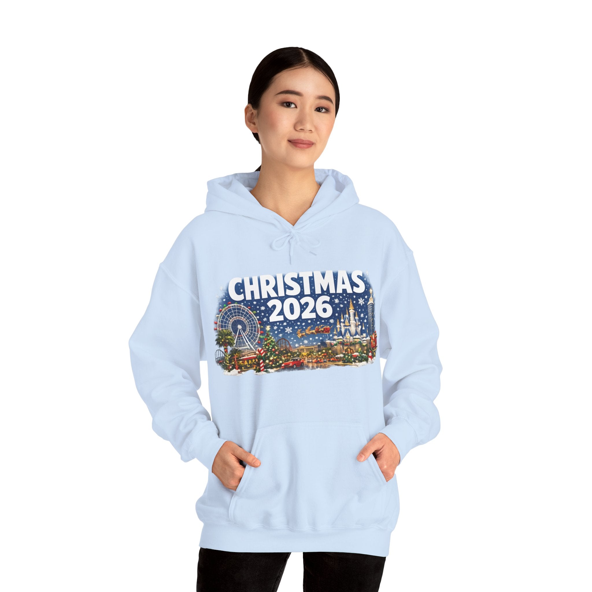 Christmas 2026 Holiday Hoodie — Festive Winter Village Sweatshirt