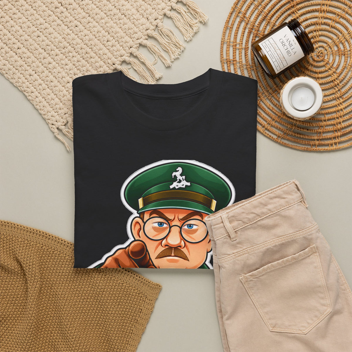 Don’t Tell Him Pike T-Shirt — Vintage Military Sergeant Pointing Graphic Tee