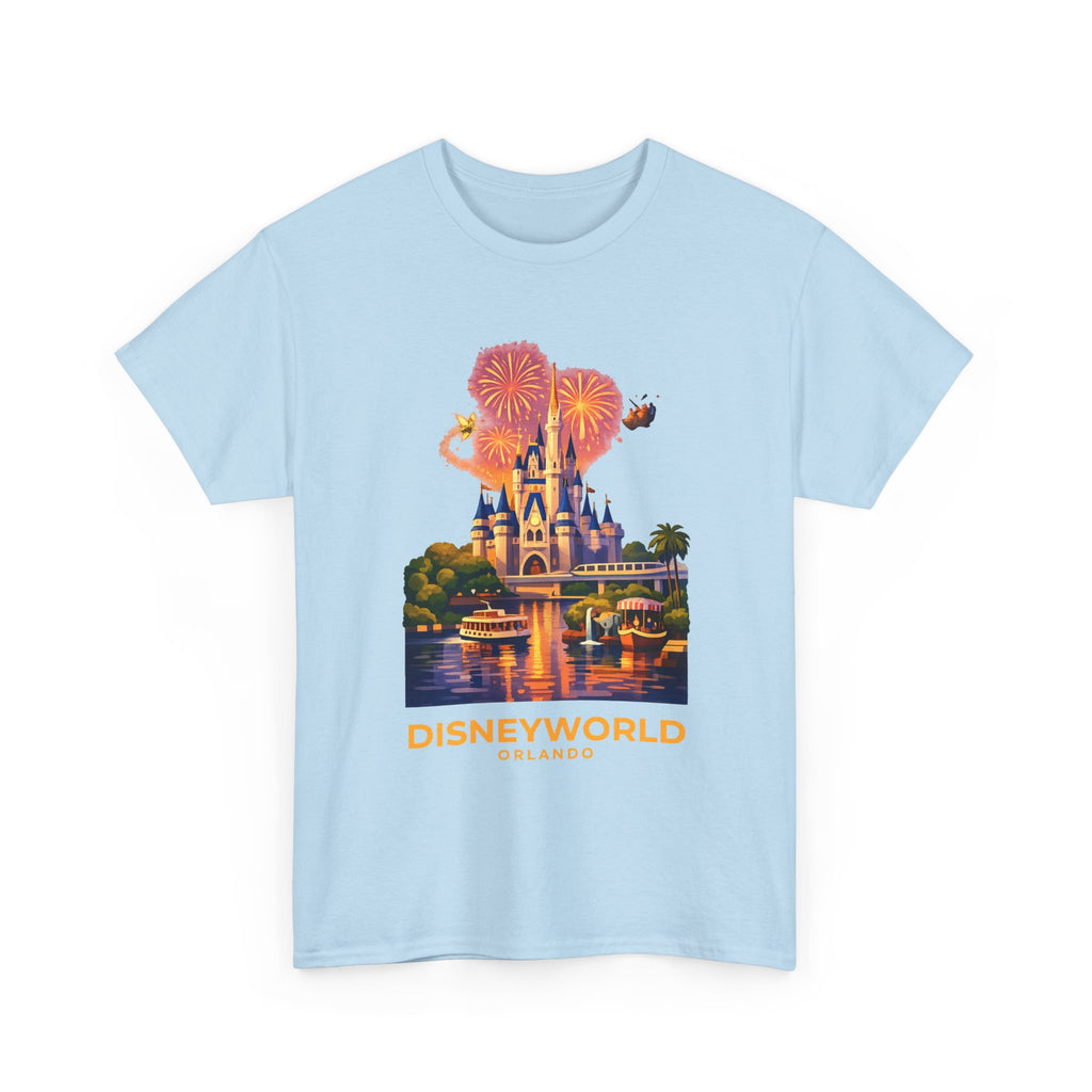 Disney World Castle Orlando Fireworks Cotton T‑Shirt