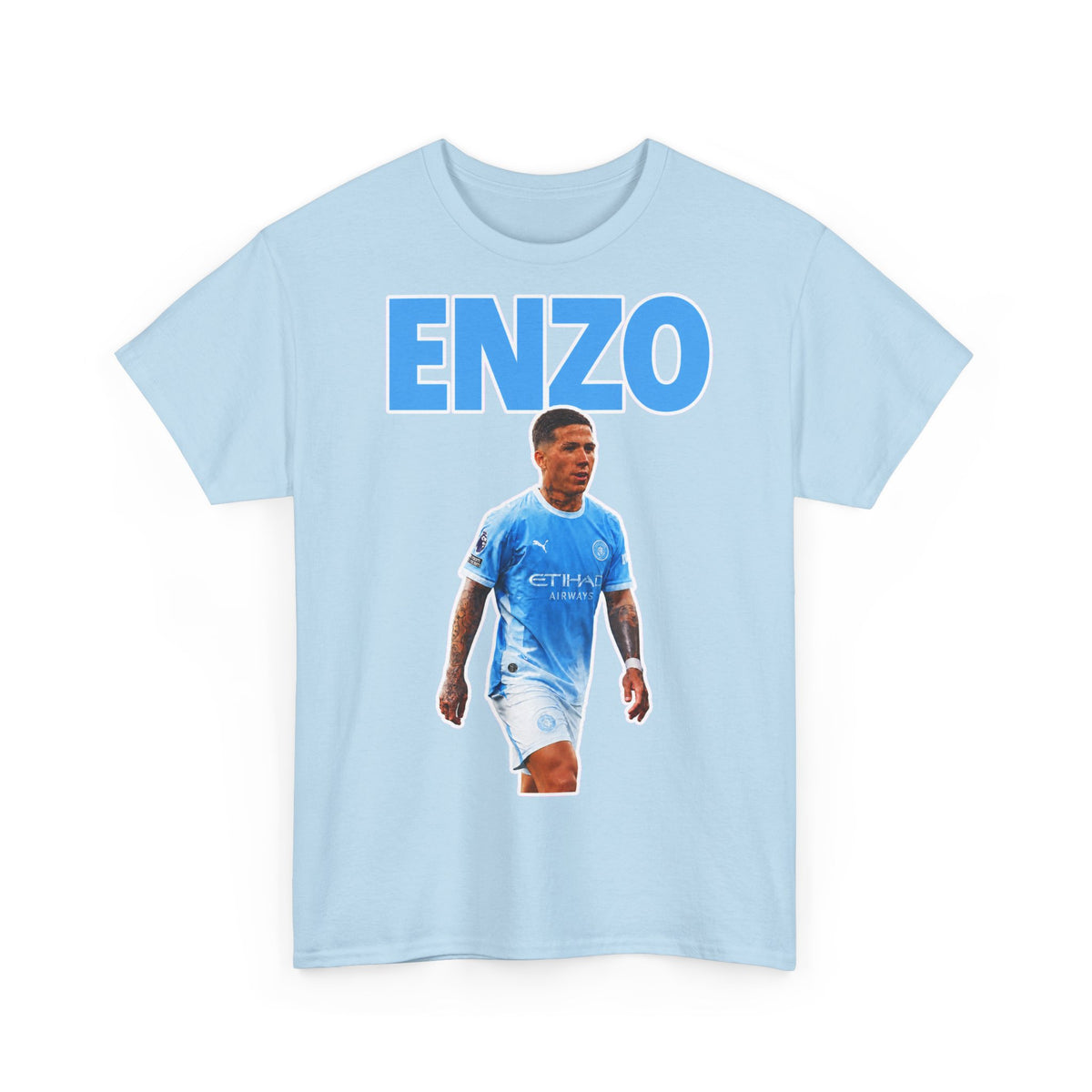 Enzo Fernandez Manchester City Inspired Cotton T-Shirt