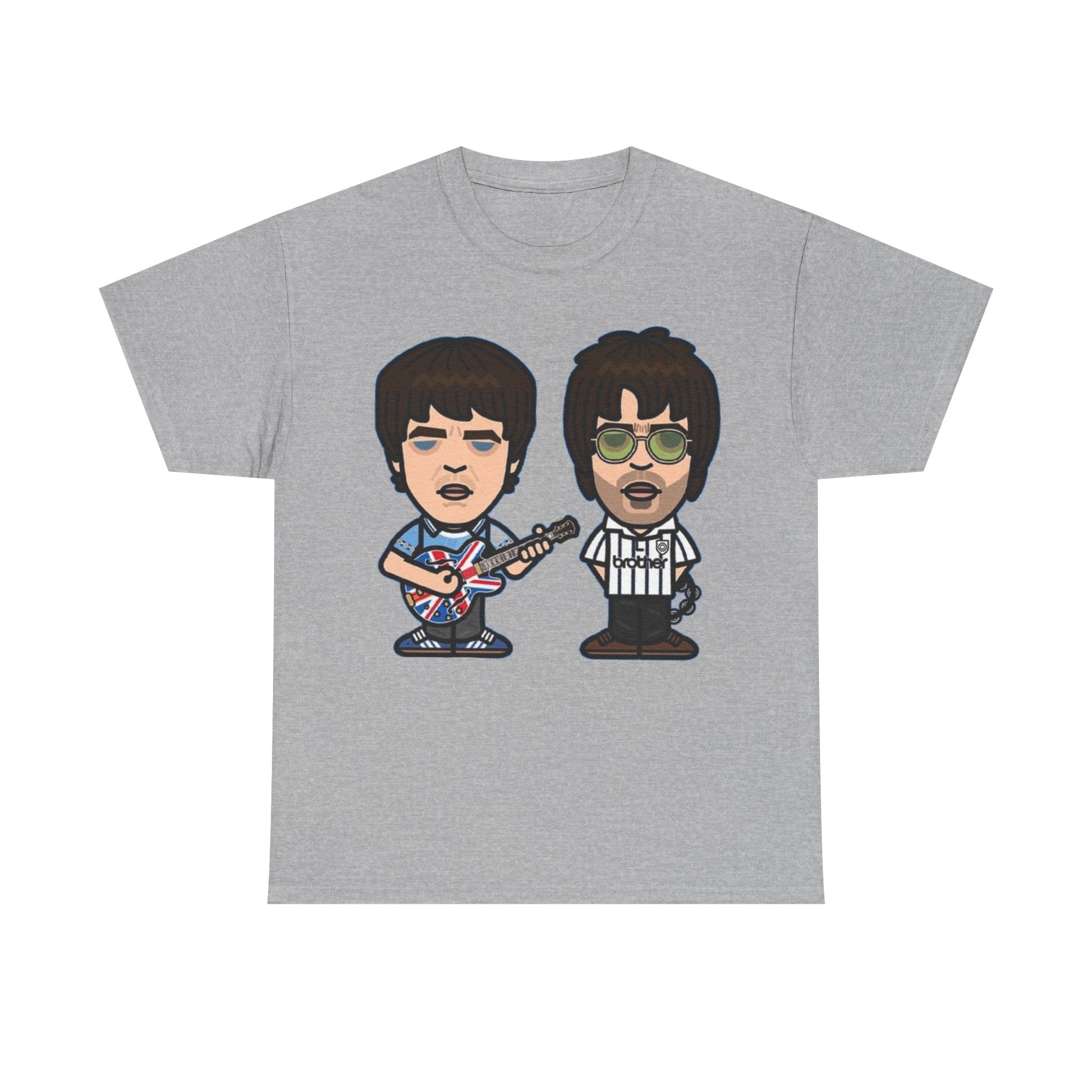 Oasis Noel & Liam Cartoon Rock Duo T-Shirt