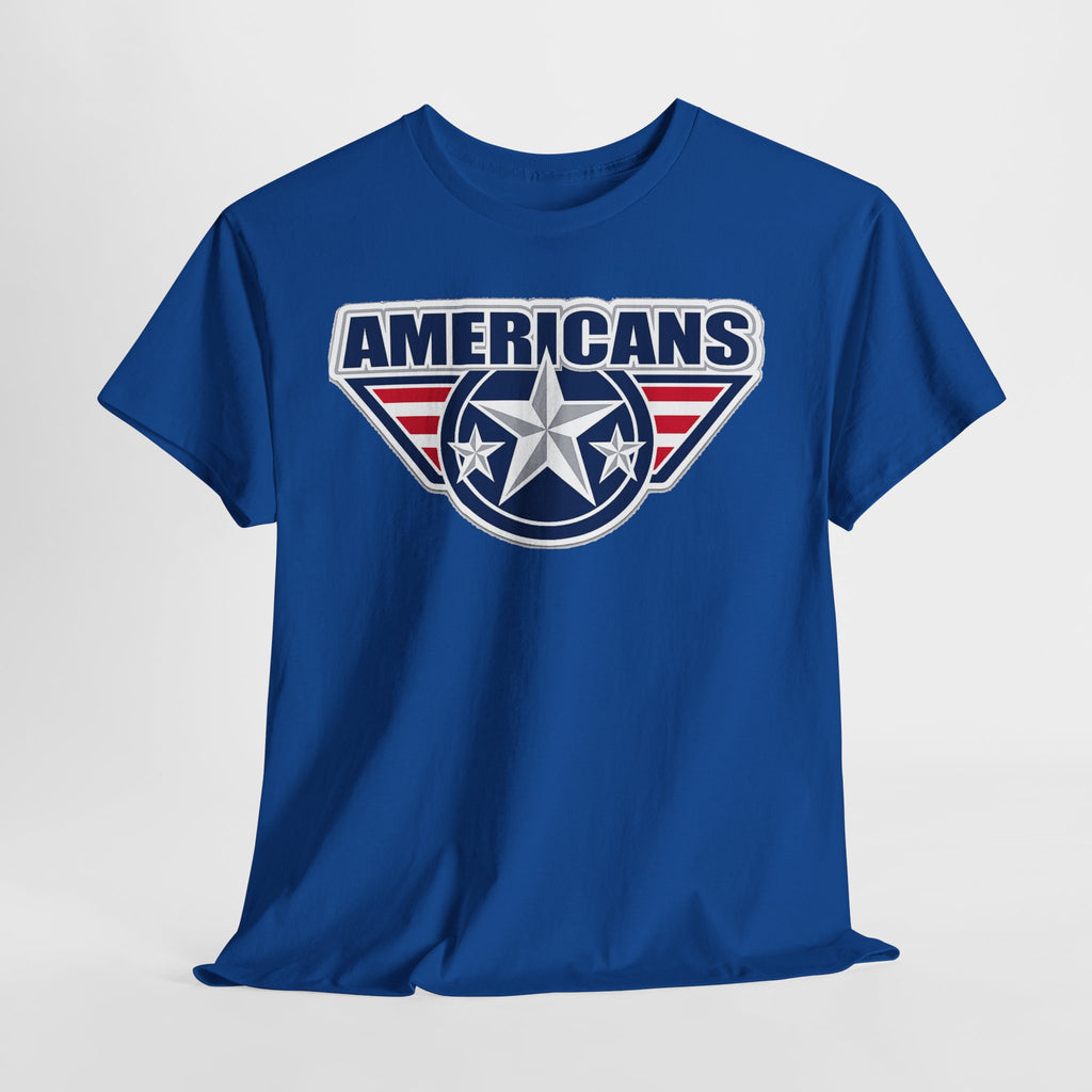 Americans Patriotic Star T‑Shirt — Red White Blue USA Graphic Tee