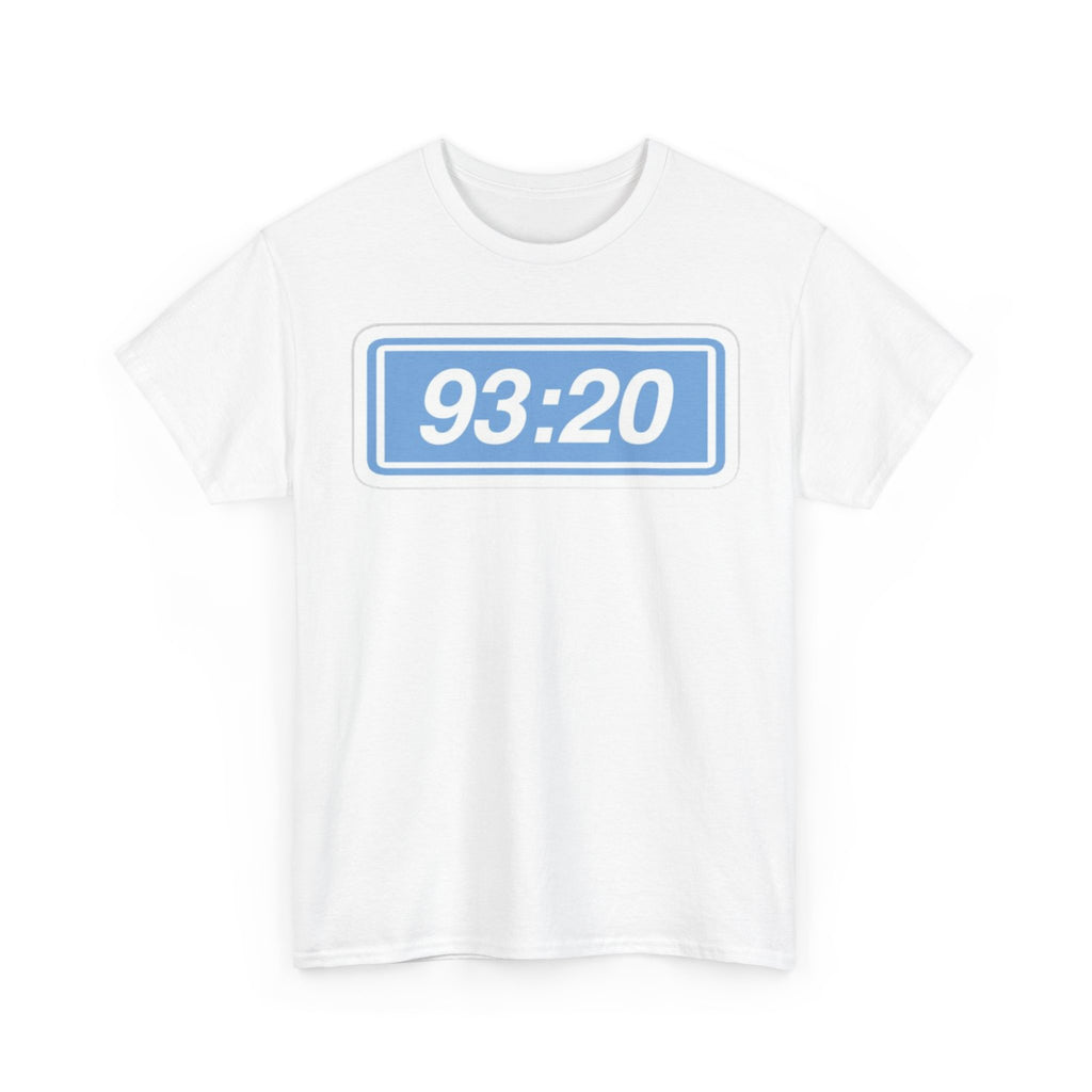 Manchester City 93:20 Tee — Minimal Retro Graphic T‑Shirt