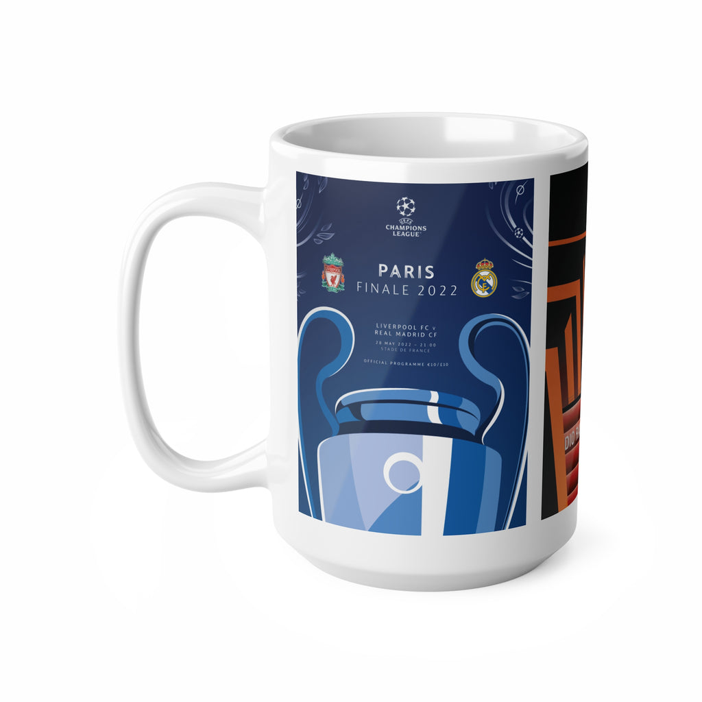 2022 UEFA Finals Programme Covers Inspired Ceramic Coffee Mug