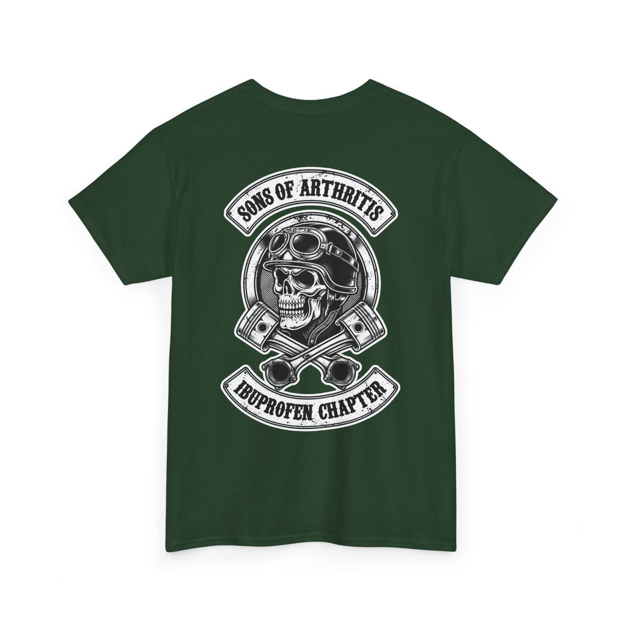 Sons of Arthritis Tee — Humorous Biker Skull "Ibuprofen Chapter" T-Shirt