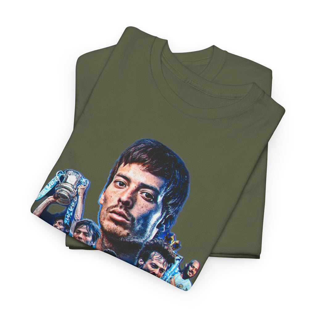 David Silva Manchester City Soccer Tee — Classic Player Portrait Football Shirt