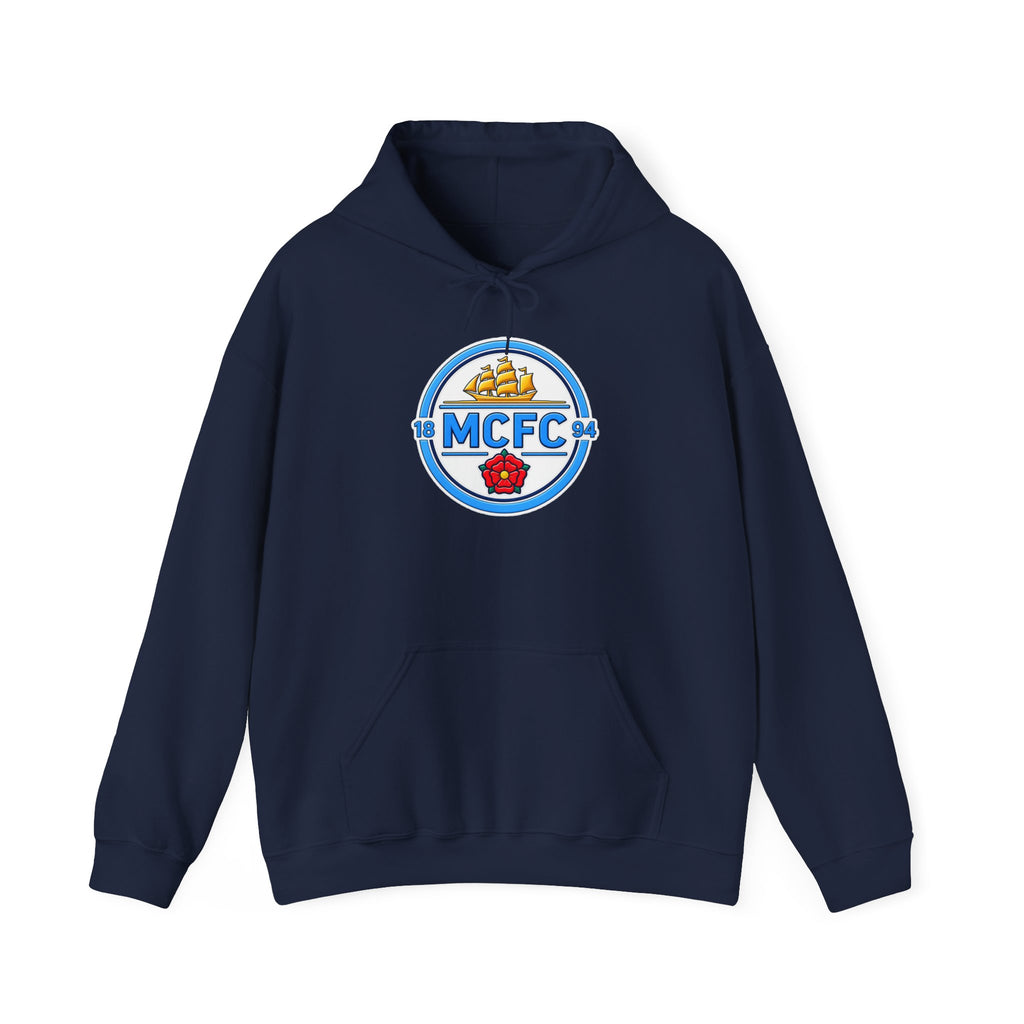 MCFC Logo Hoodie – Vintage Football Club Crest Pullover