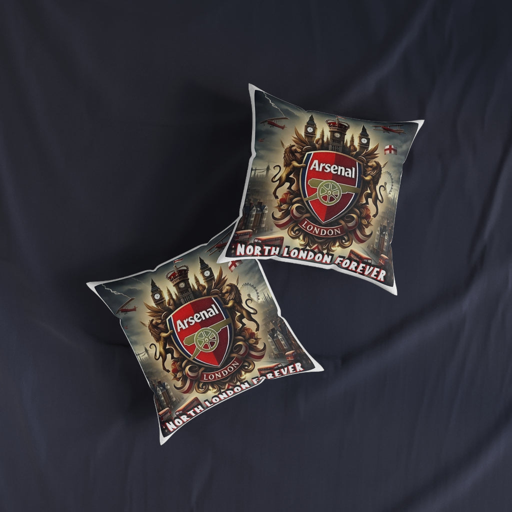 Arsenal London Crest Square Pillow — North London Forever Fan Cushion