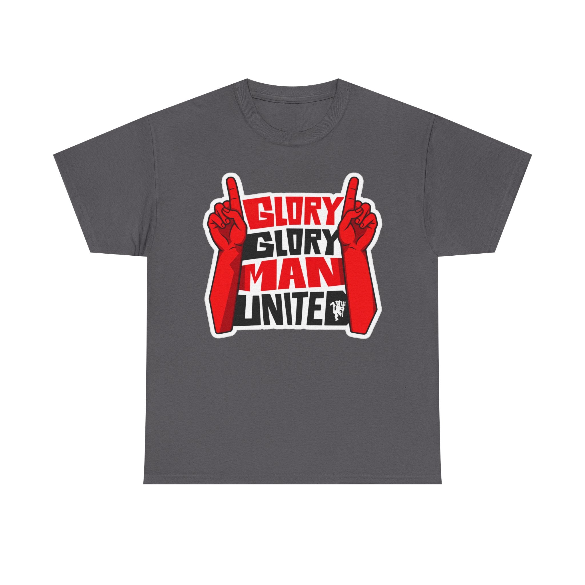 Glory Glory Man United T-Shirt — Retro Red Football Fan Tee