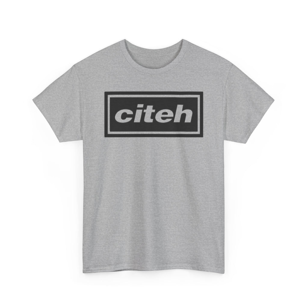 Manchester City Citeh Logo Tee — Minimalist Black Box Graphic T-Shirt