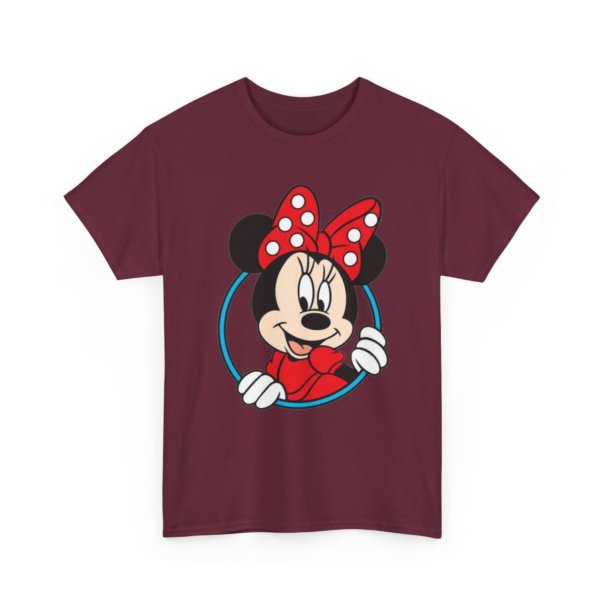 Minnie Mouse Retro Peeking Cotton T-Shirt / Tee