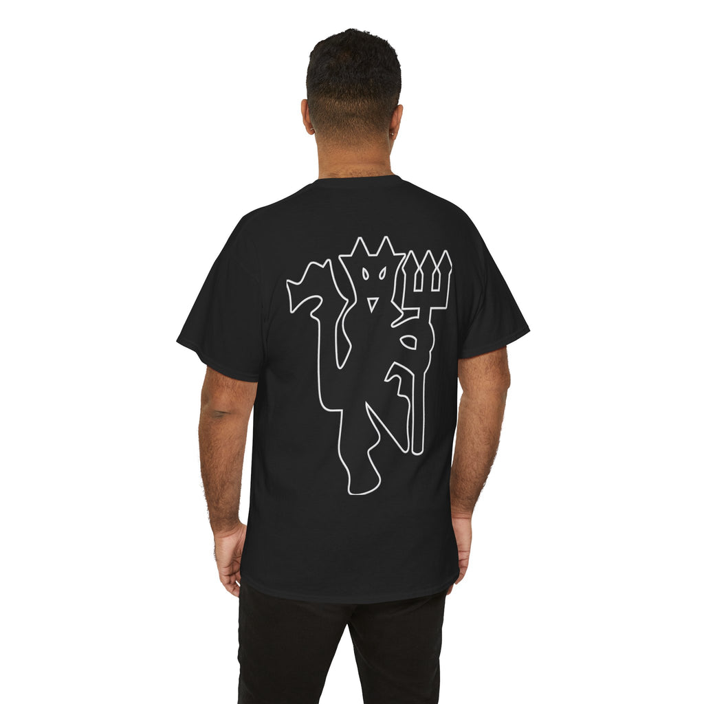 Manchester United Devil Cotton T-Shirt – Retro Trident Football Crest Tee