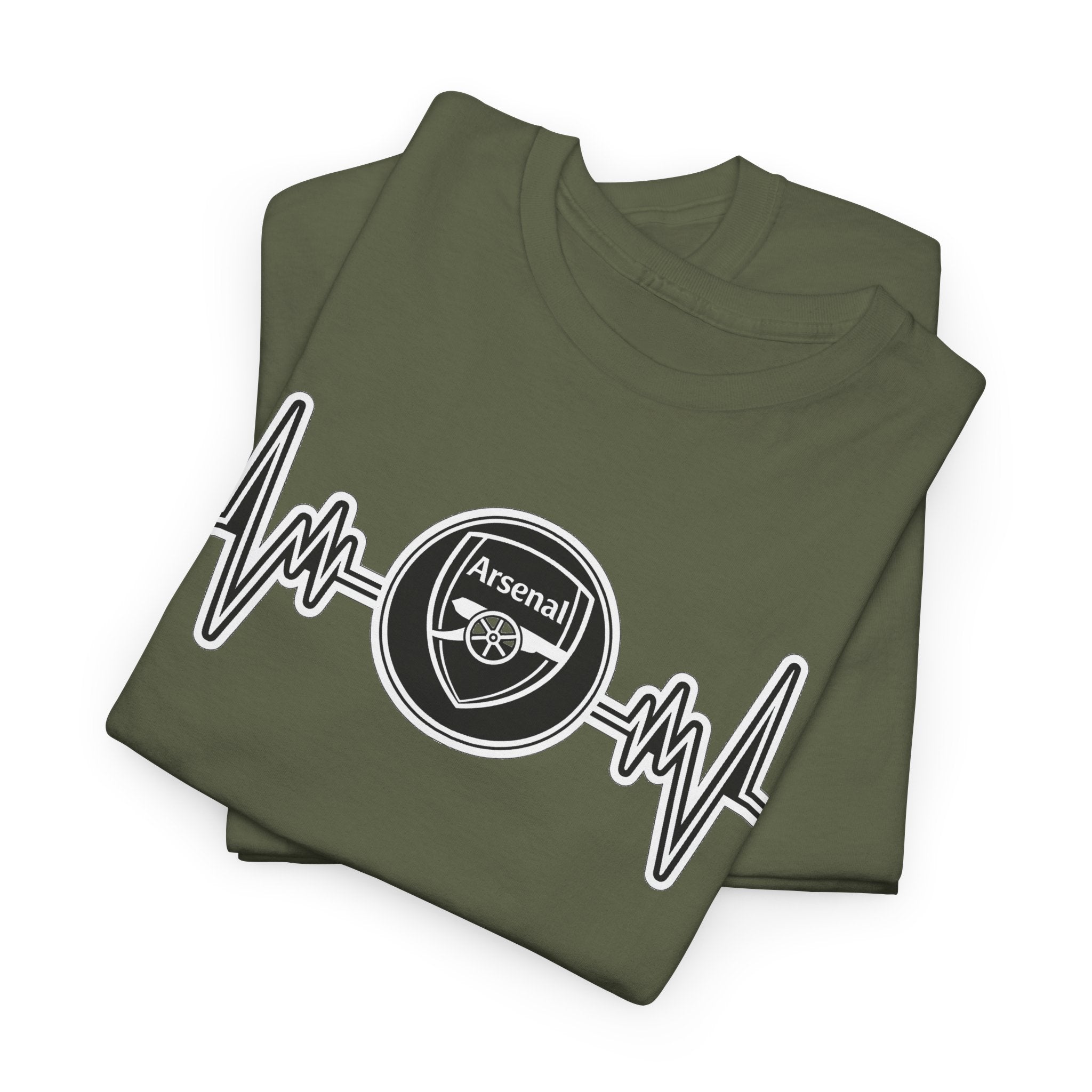 Arsenal Heartbeat T-Shirt — Premier League Fans’ Cotton Tee