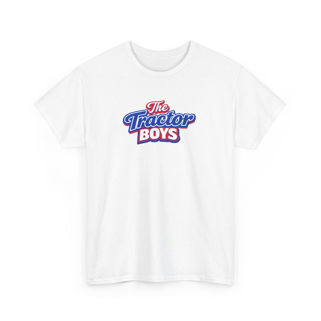 The Tractor Boys T-Shirt — Retro Blue & Red Logo Tee