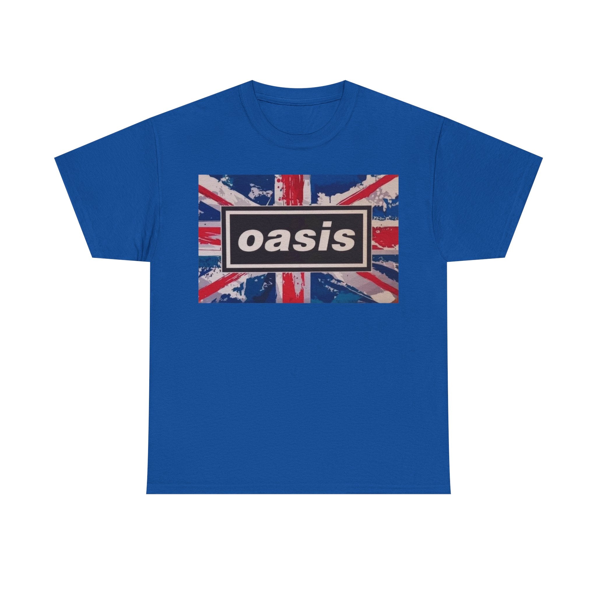 Oasis Union Jack Tee – Vintage British Band Logo T-Shirt
