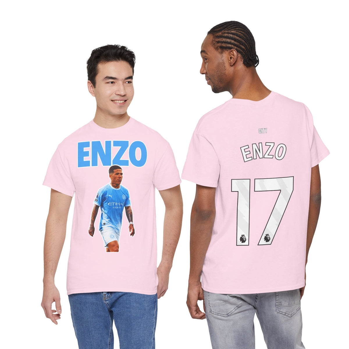 Enzo Fernandez Manchester City Inspired Cotton T-Shirt