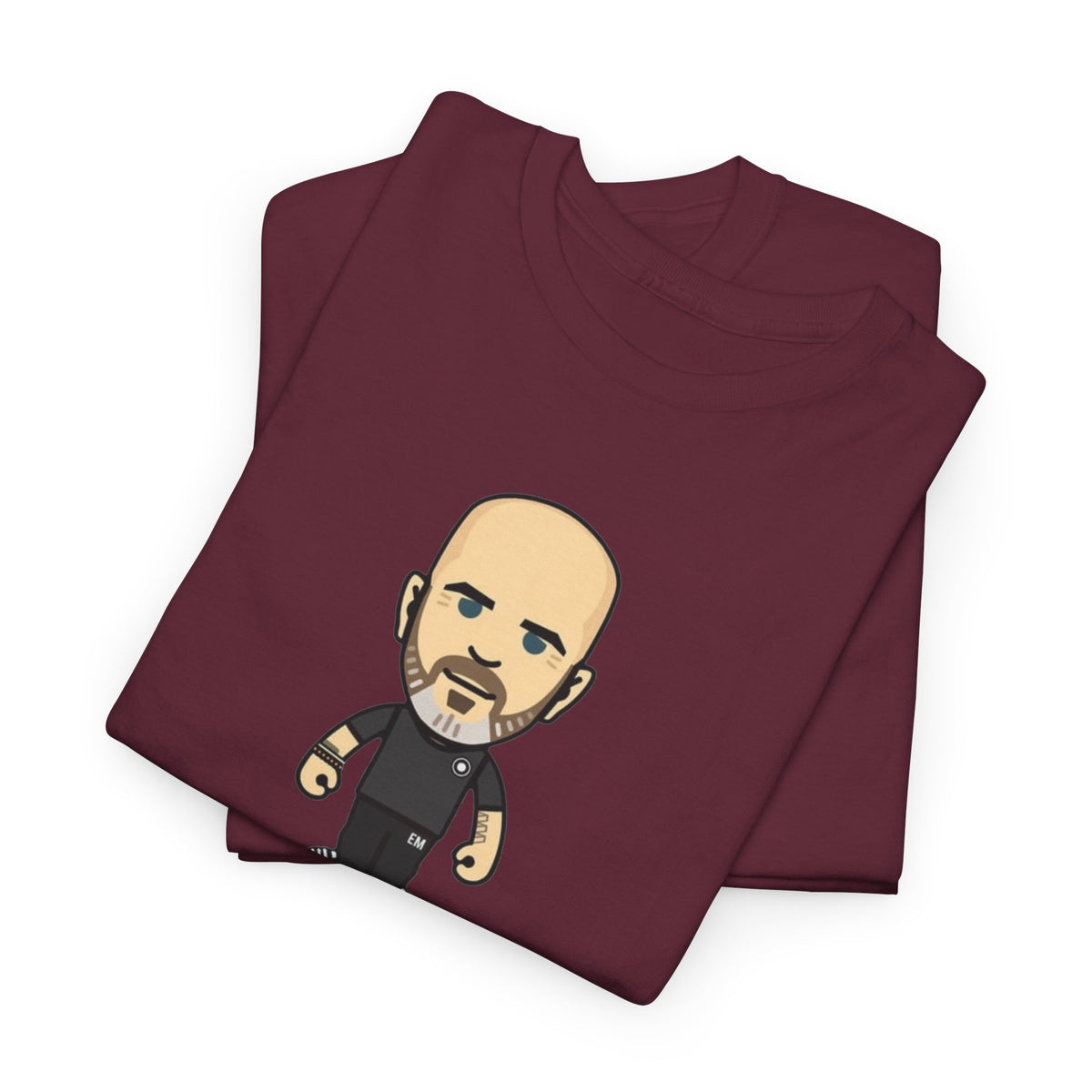 Enzo Maresca Manchester City Character Graphic Cartoon Cotton T-shirt / Tee