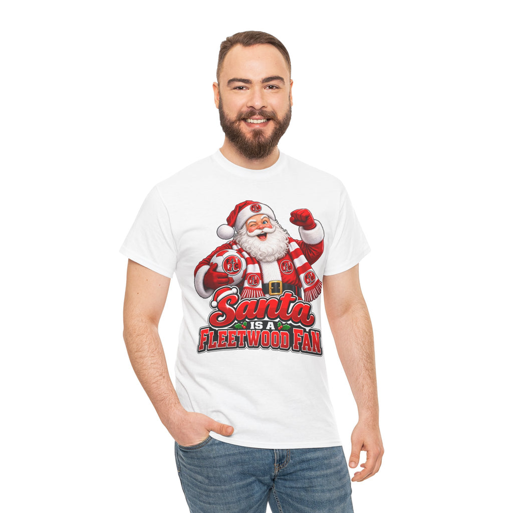 Santa Is a Fleetwood Fan Cotton T-Shirt