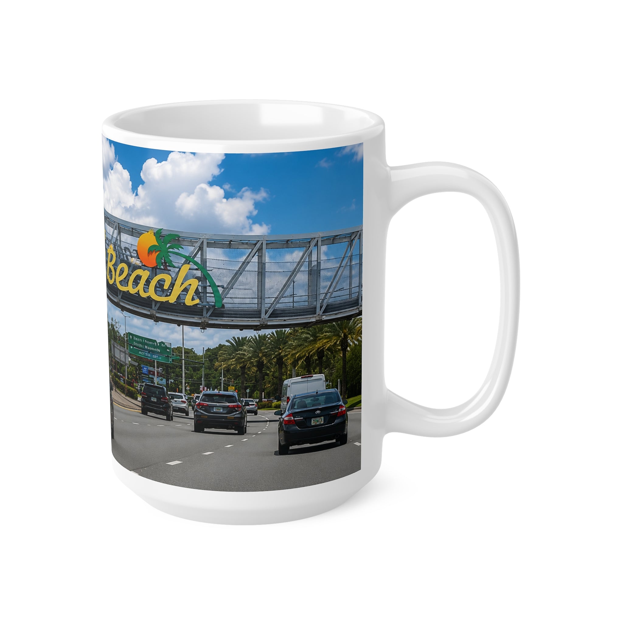 Daytona Beach Scenic Photo Mug — Ceramic Coffee Cup (11oz & 15oz)