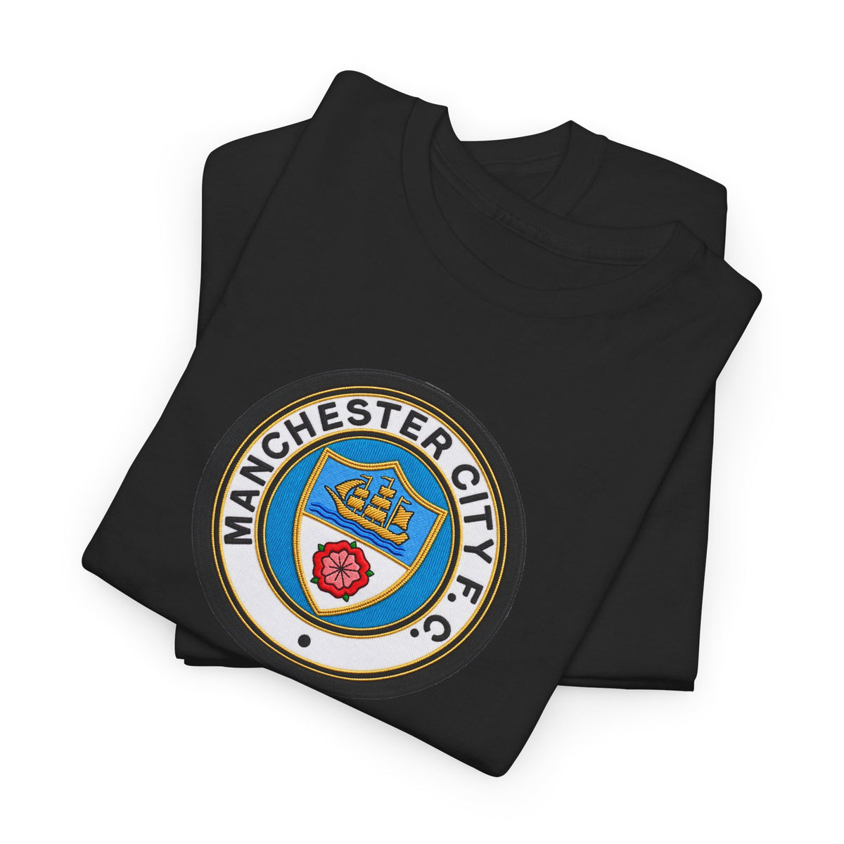 Manchester City inspired Unisex Heavy Cotton Tee