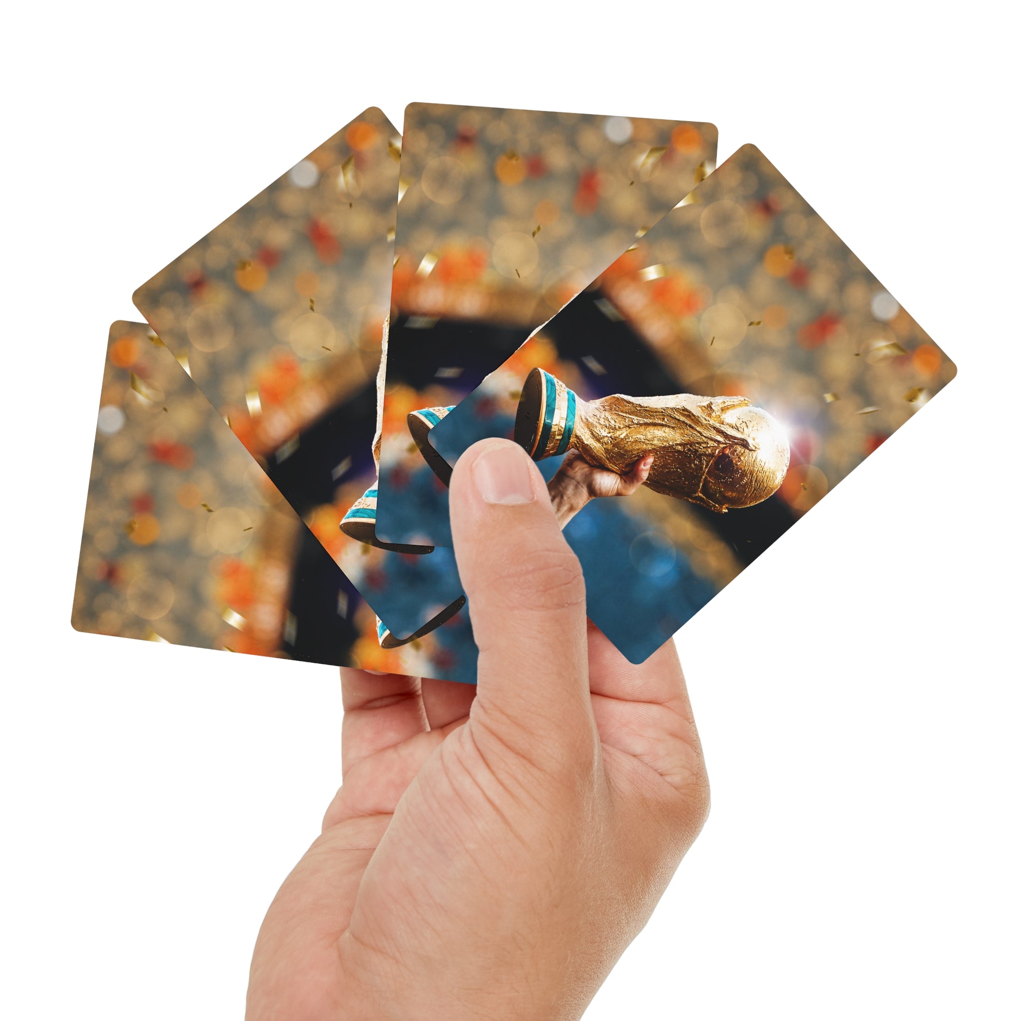 World Cup Trophy Playing / Poker Cards