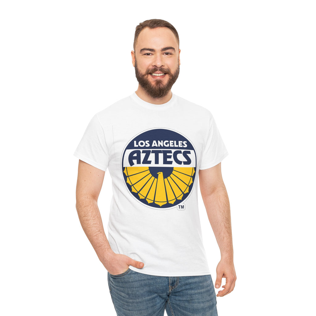 Los Angeles Aztecs Vintage Logo Cotton T-Shirt