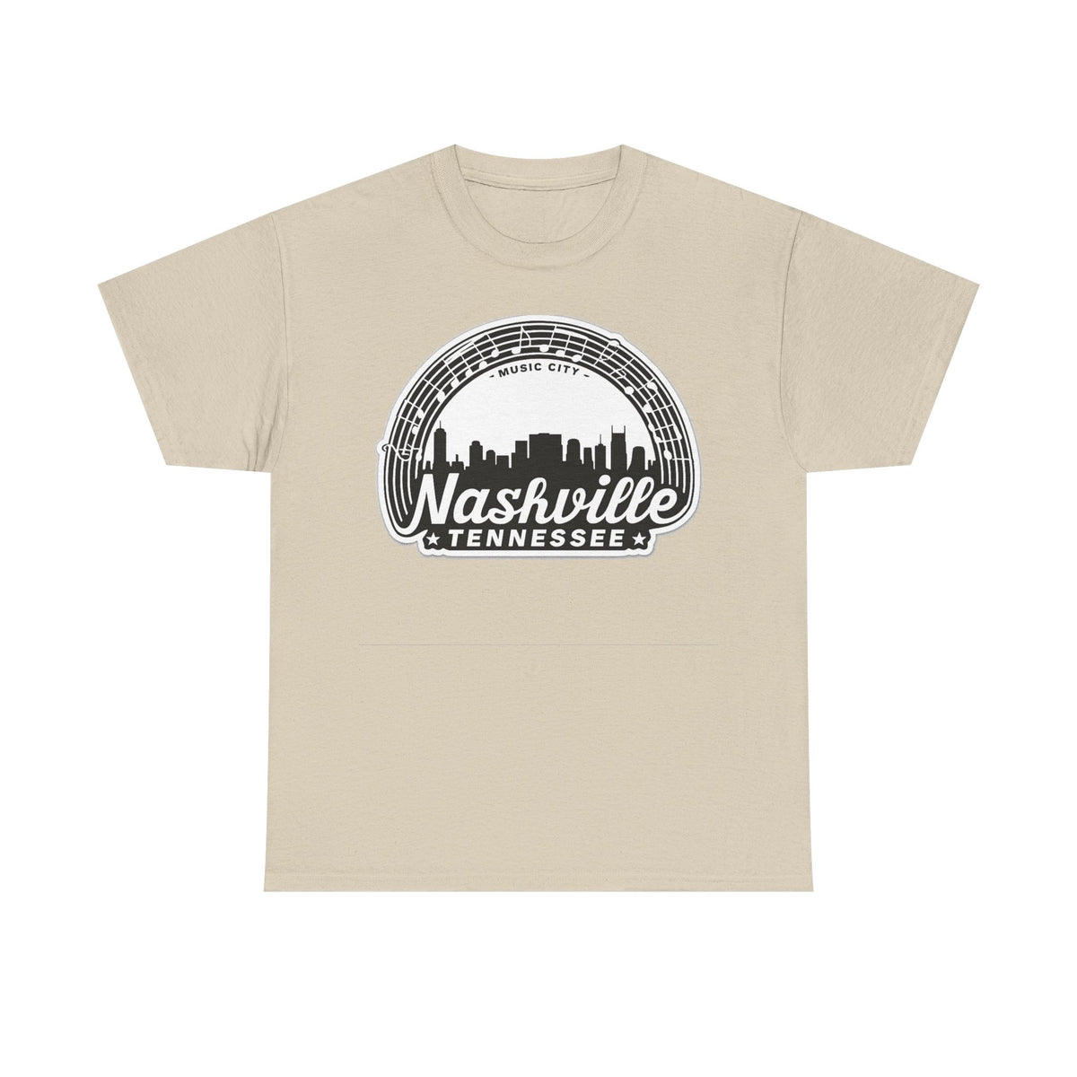 Nashville Tennessee Skyline Tee — Retro Music City Graphic Shirt