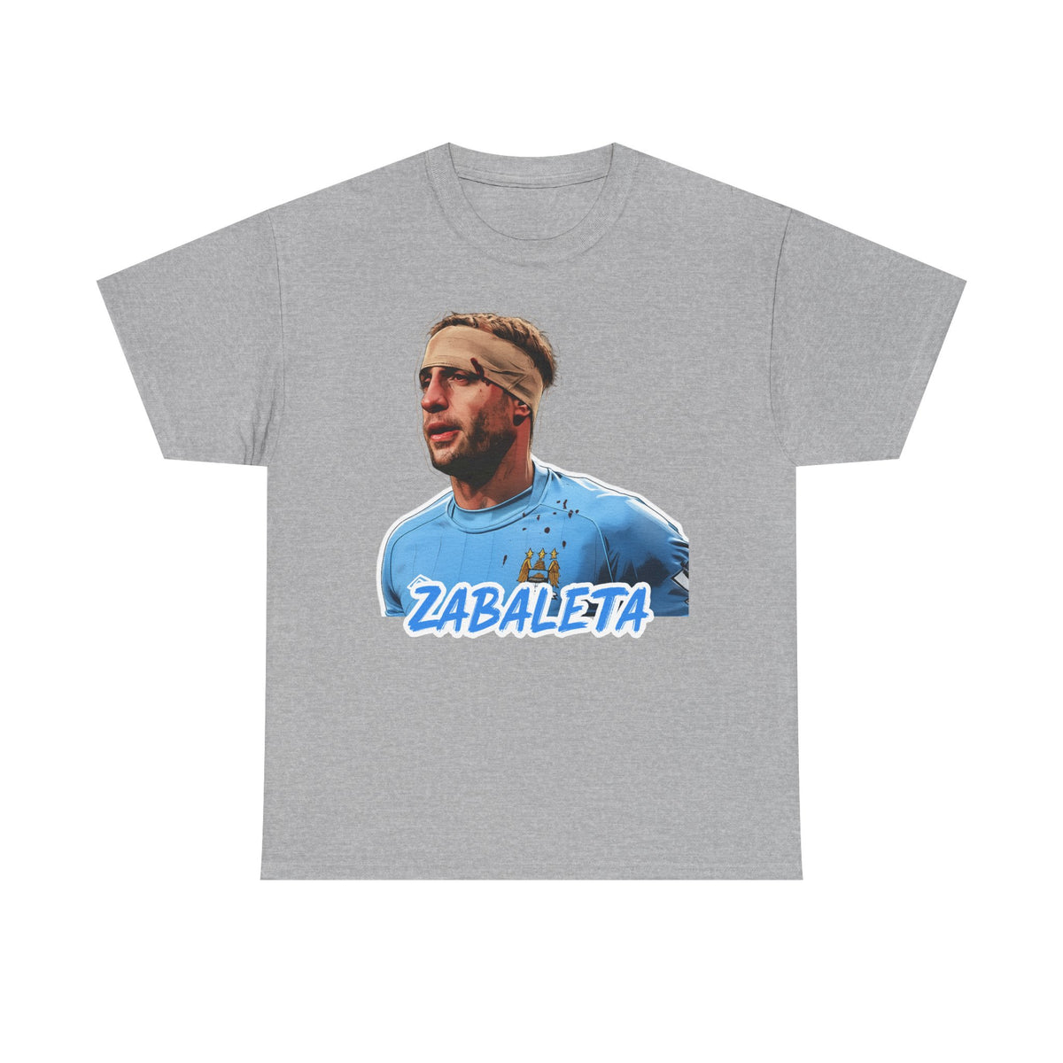 Zabaleta Manchester City Fan Tee — Retro Player Portrait Soccer T‑Shirt
