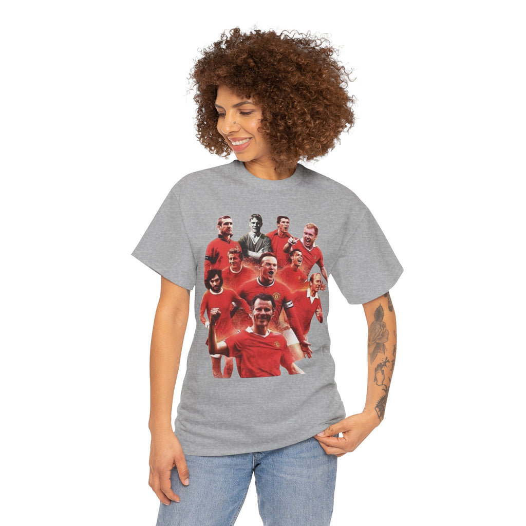 Manchester United Legends T‑Shirt — Retro Team Collage Football Tee